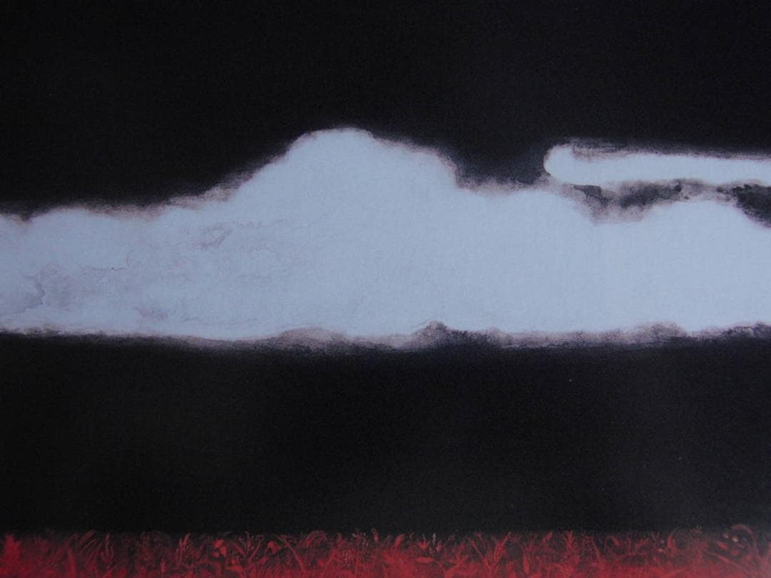 アクリル画？ 安徳義洋 肉筆 大版色紙絵