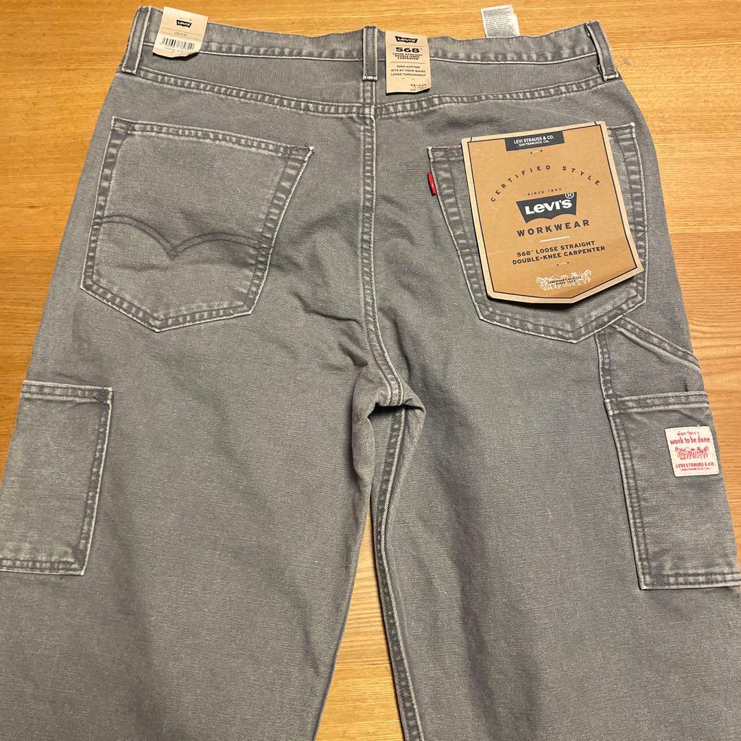リーバイス 568™ ルーズストレート ダブルニー グレー W32 ② - メルカリ