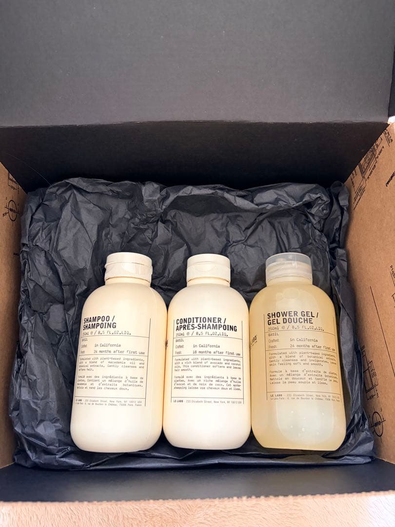 値下げ❤️ル ラボ バジルシャンプーコンディショナー シャワージェル250ml 楽天市場】ル ラボ バジル シャワージェル (ボディソープ) 250ml LE