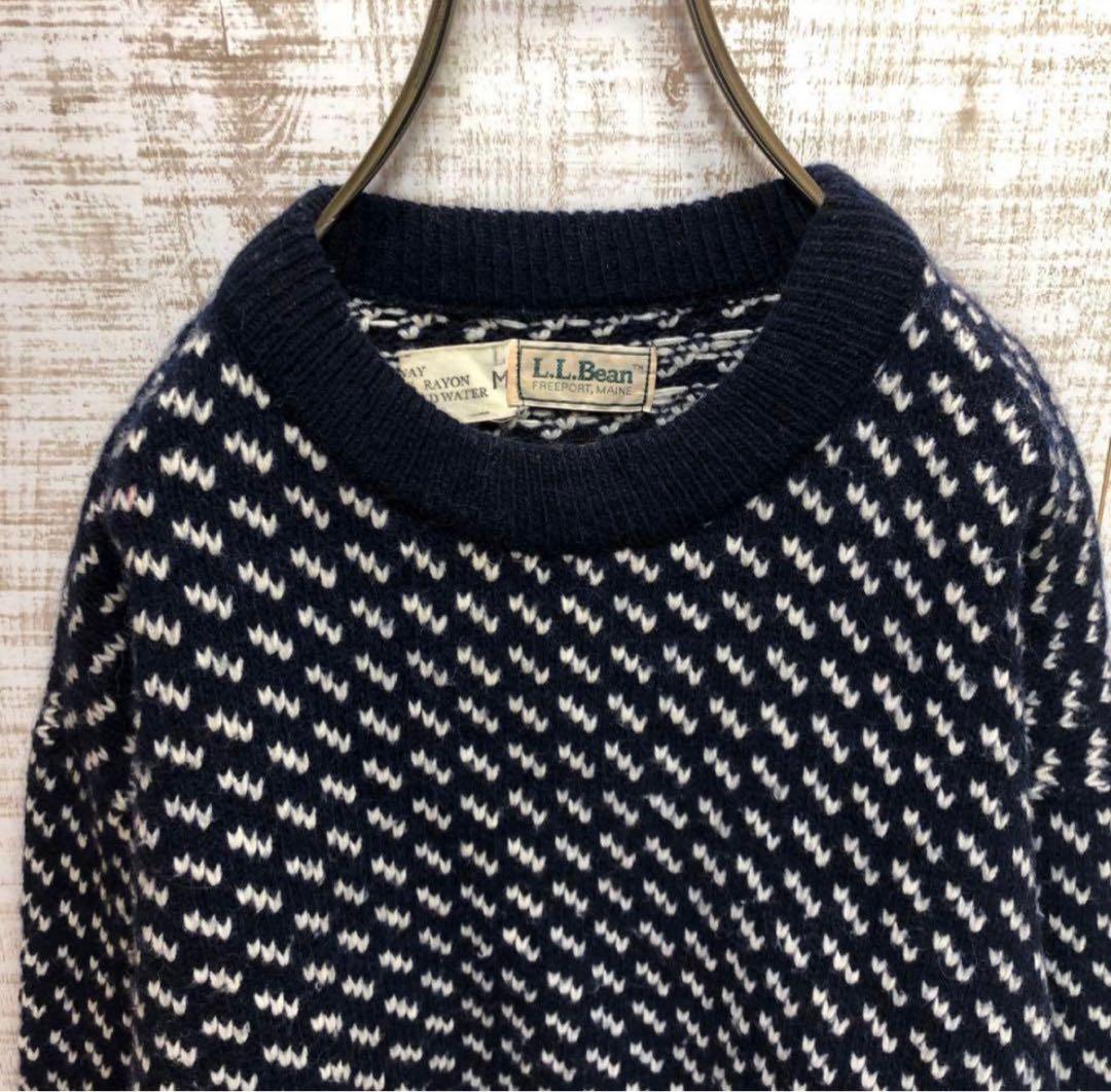 L.L.Bean バーズアイ エルエルビーン 80s ネイビー
