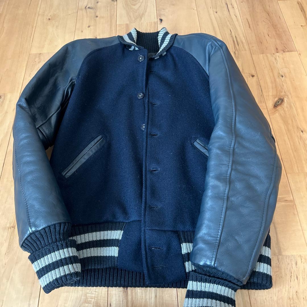 SKOOKUM ビームス レザー スタジャン36 スクーカム ネイビー - メルカリ