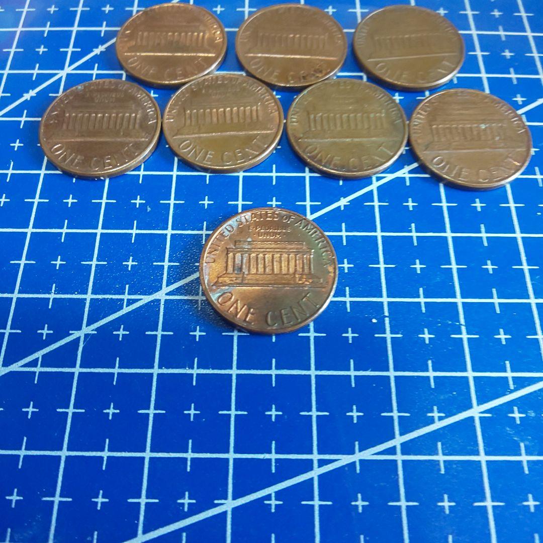アメリカ リンカーン 1セント 1982年レア硬貨 + 普通の1982年1セント