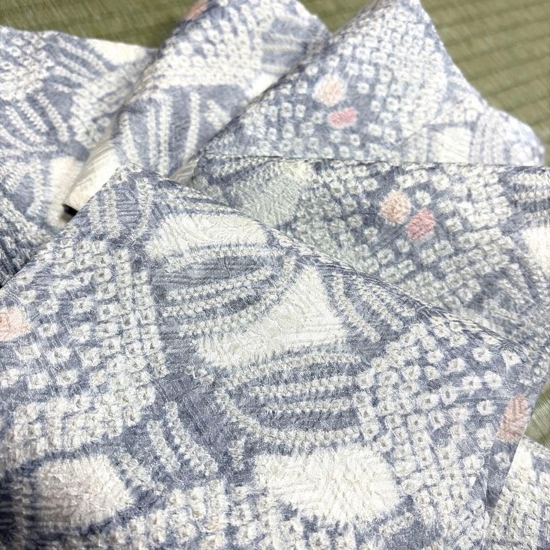 正絹　全通名古屋帯《絞り　花》