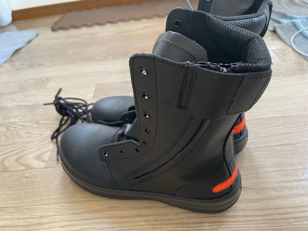 【未使用品】安全靴 27.5cm ブラック WS33 静電靴 消防 長編上