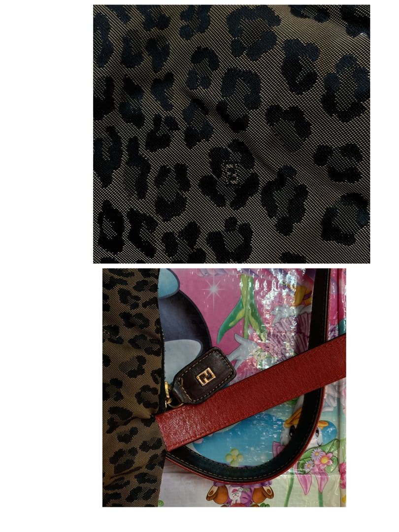 USED③フェンディFENDI☆ズッカ柄☆リバーシブルトートバッグ