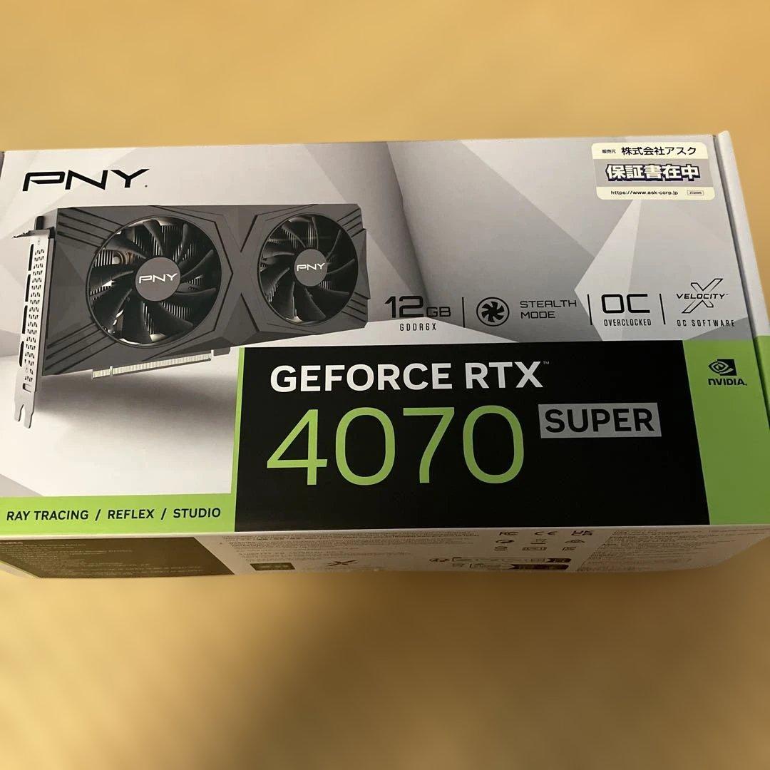 グラフィックボード・グラボ・ビデオカード PNY GeForce RTX 4070 Super 12GB Amazon.com: PNY GeForce RTX™ 4070 Super 12GB Verto™ OC Dual Fan