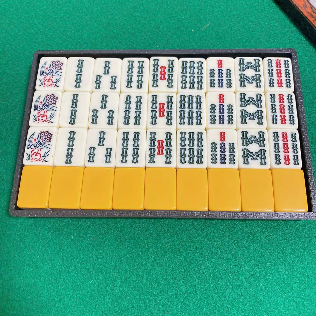 ミズノ丸一 麻雀牌 レトロ ロゴ入り赤ドラ Mリーグ 重量牌 デカ文字 背