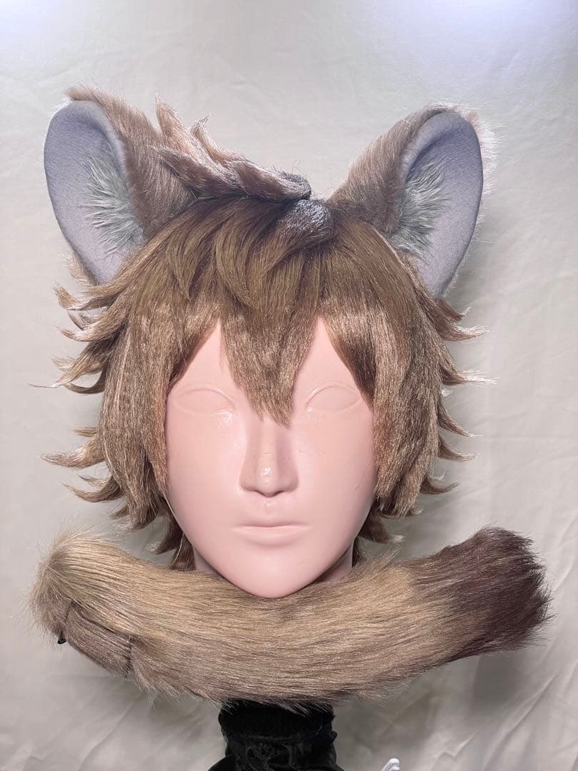 ラギー・ブッチ ウィッグ コスプレ ツイステ つけ耳 尻尾 ⑤ - メルカリ