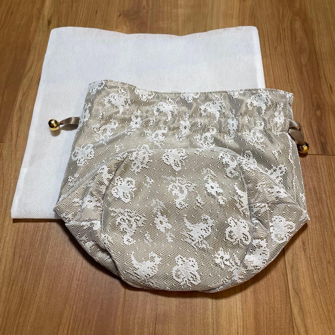新品 フェイラー ハイジ レース巾着 ホワイトベージュ - メルカリ