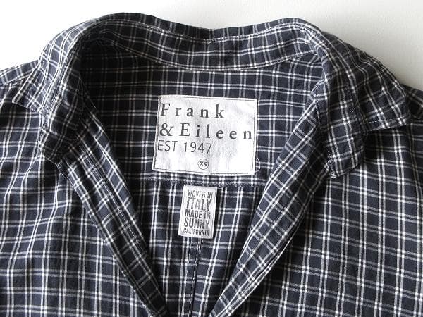 USA製 Frank&Eileen BARRY チェックシャツ XS - メルカリ