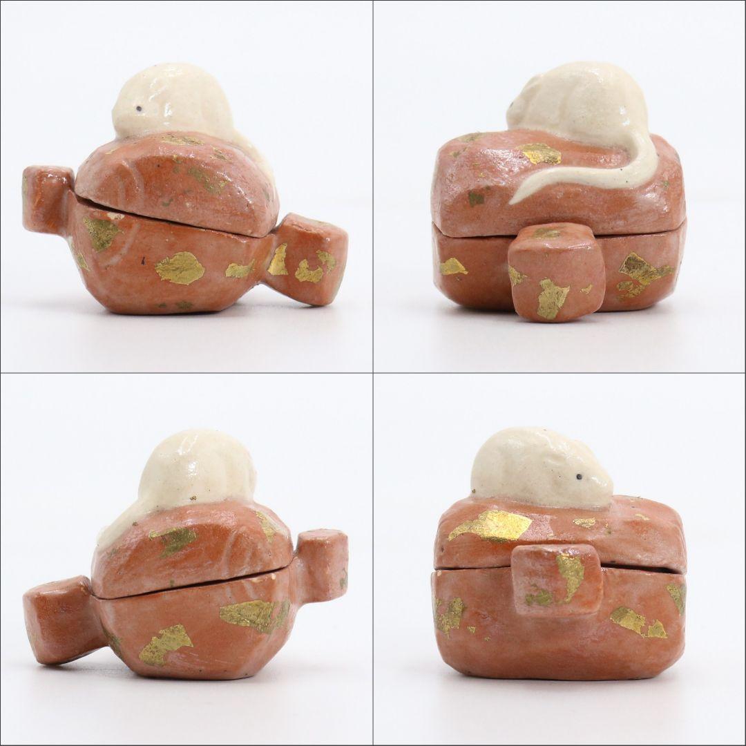 清水六兵衛作 嫁ヶ君香合 茶道具 干支 子 小槌 AT142 1F20 - メルカリ