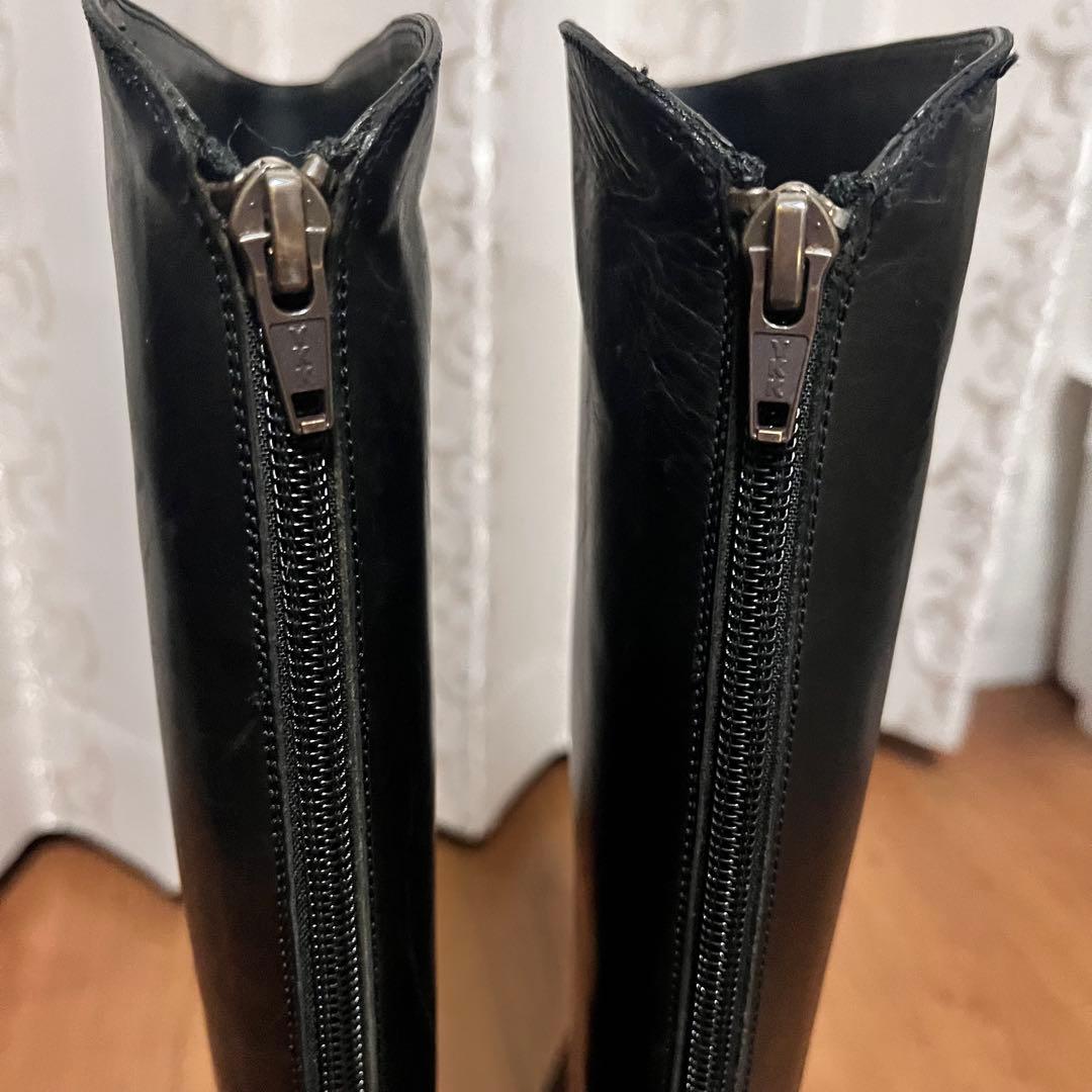 SARTOREサルトル　ブラック ジョッキーブーツ　37.5 24.5cm