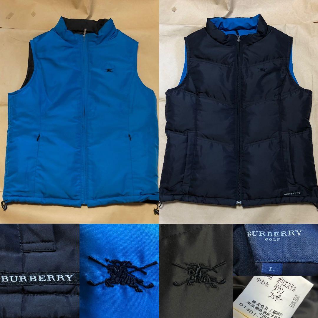 BURBERRY GOLF バーバリー ダウンベスト リバーシブル 三陽商会 中古・古着通販】BURBERRY GOLF (バーバリーゴルフ) リバーシブル