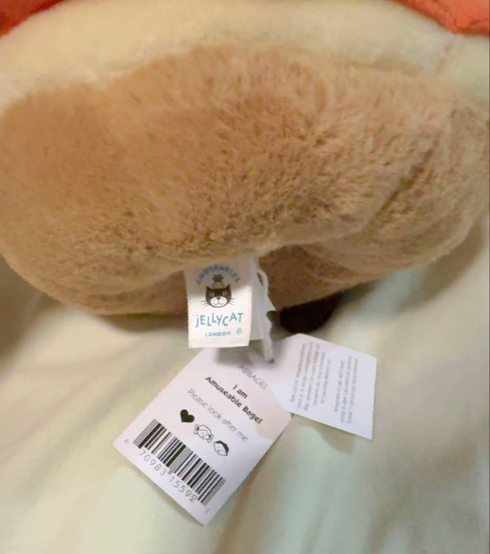 《新品タグ付き》ジェリーキャット ベーグル パン ぬいぐるみ