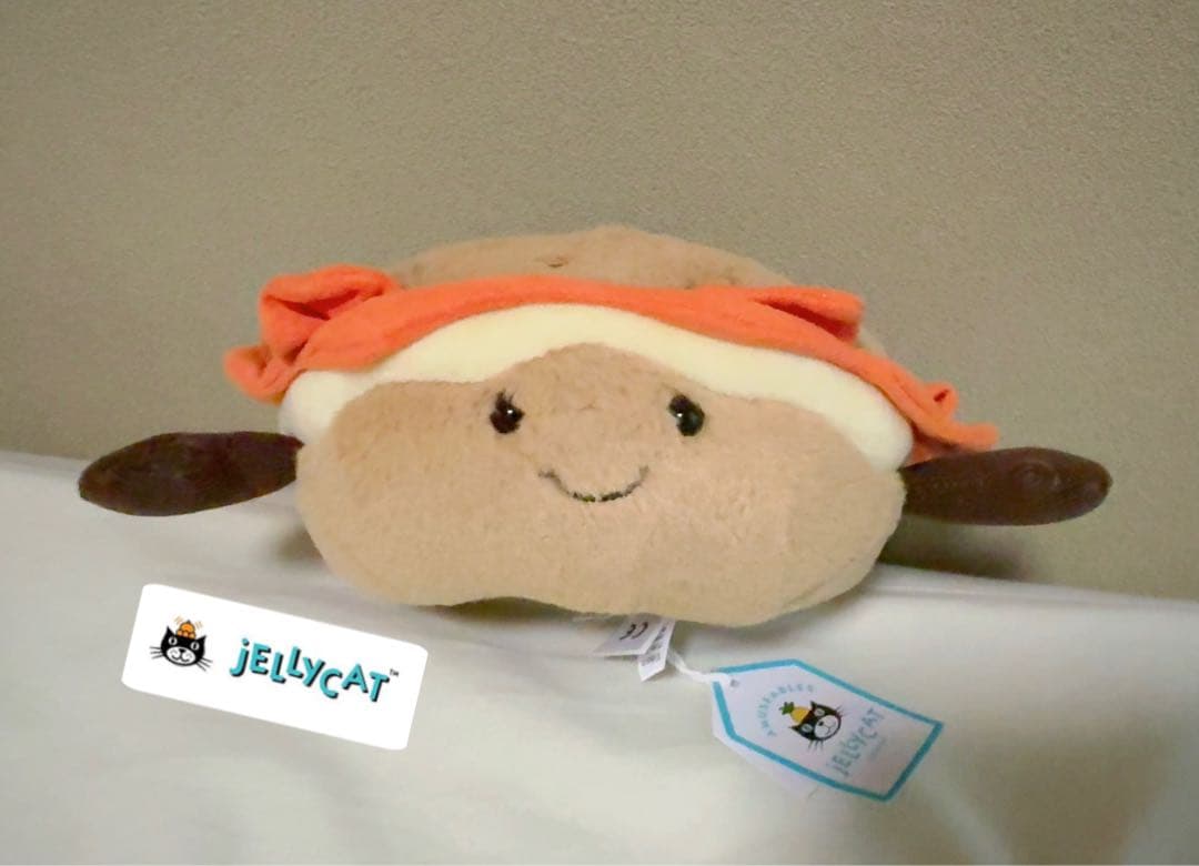 《新品タグ付き》ジェリーキャット ベーグル パン ぬいぐるみ