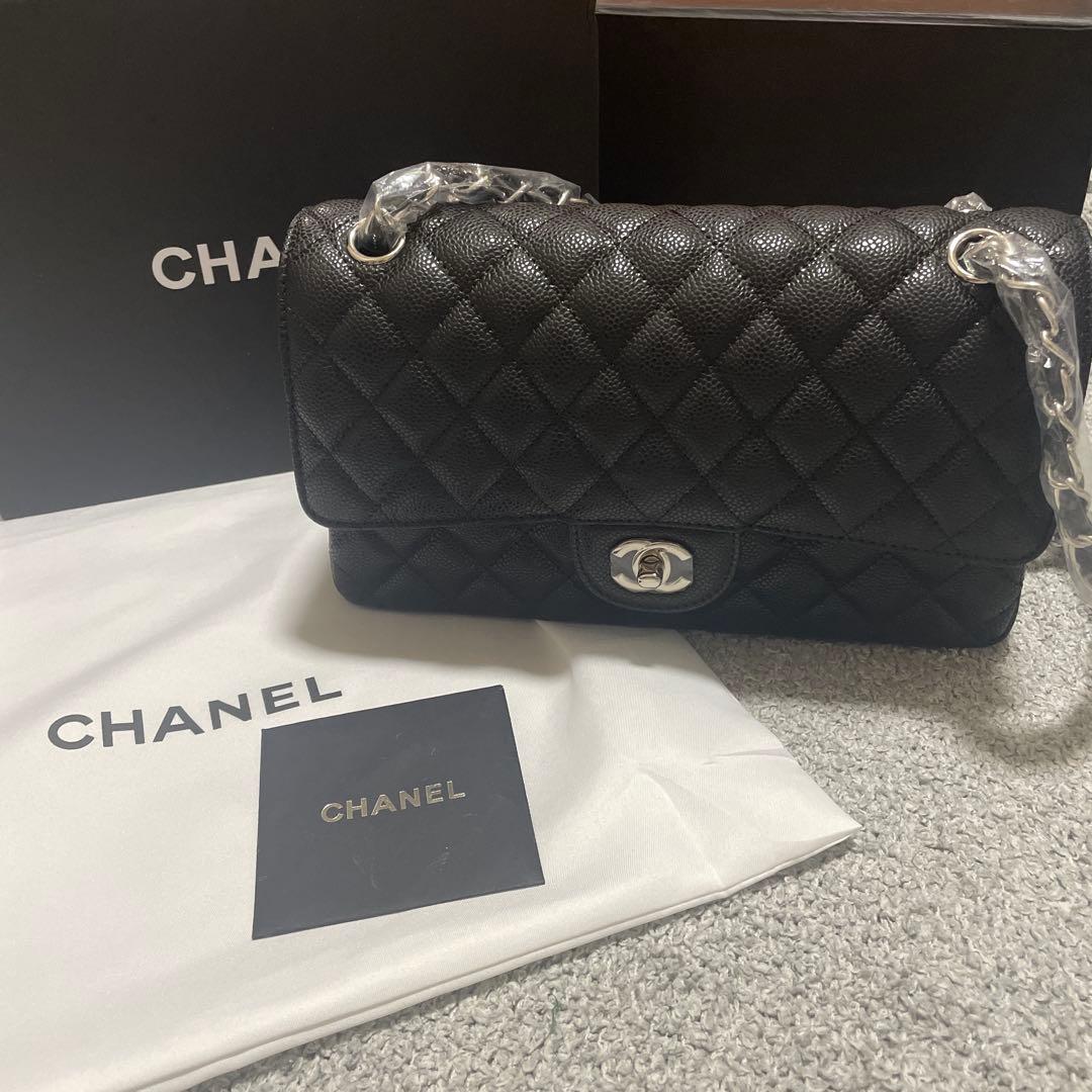 即日発送ノベルティ　CHANEL チェーン　フラップバッグ　キャビアスキン 31日まで限定価格CHANEL チェーン フラップバッグキャビアスキン