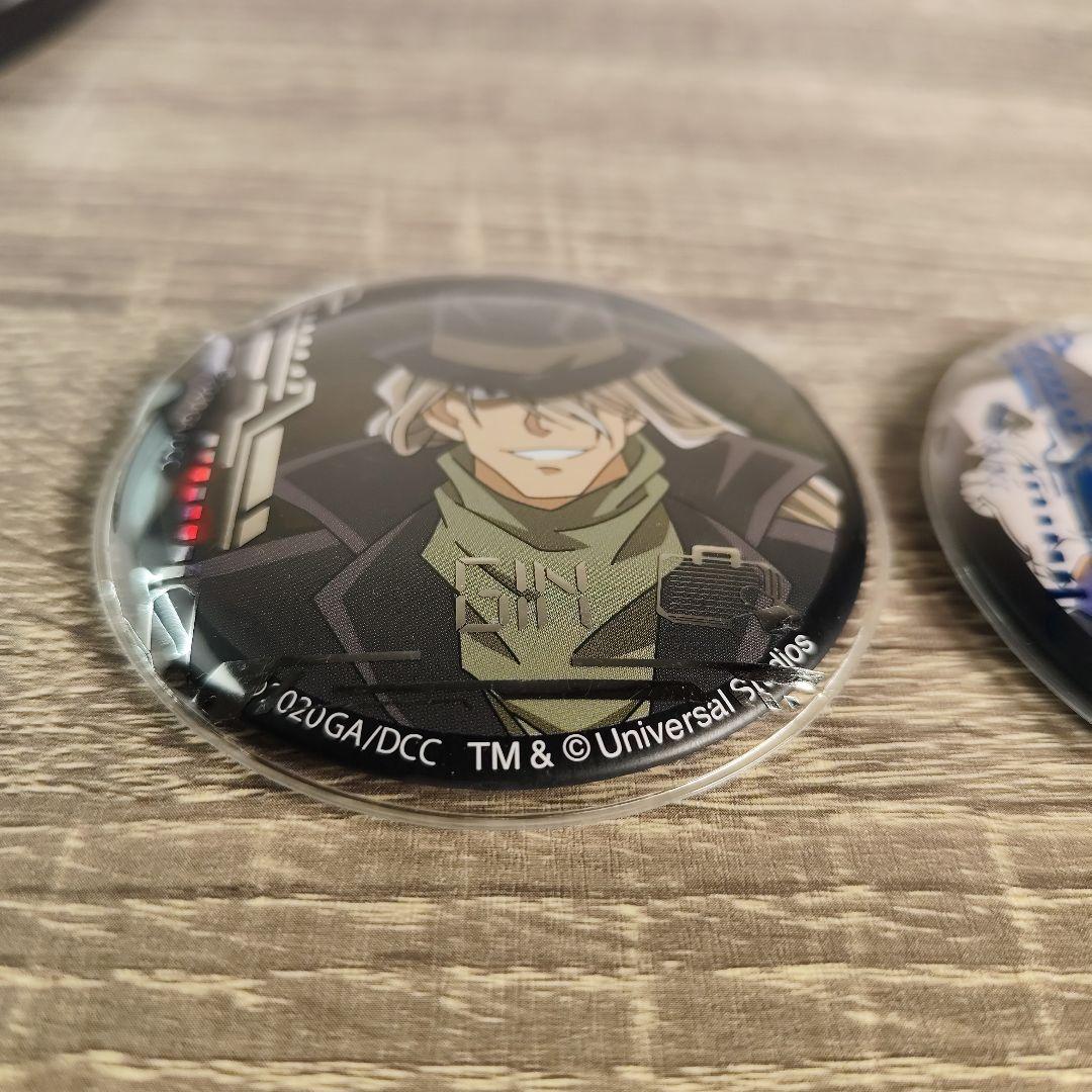 ユニバ USJ 名探偵コナン ジン＆怪盗キッド 缶バッジ 2個セット - メルカリ