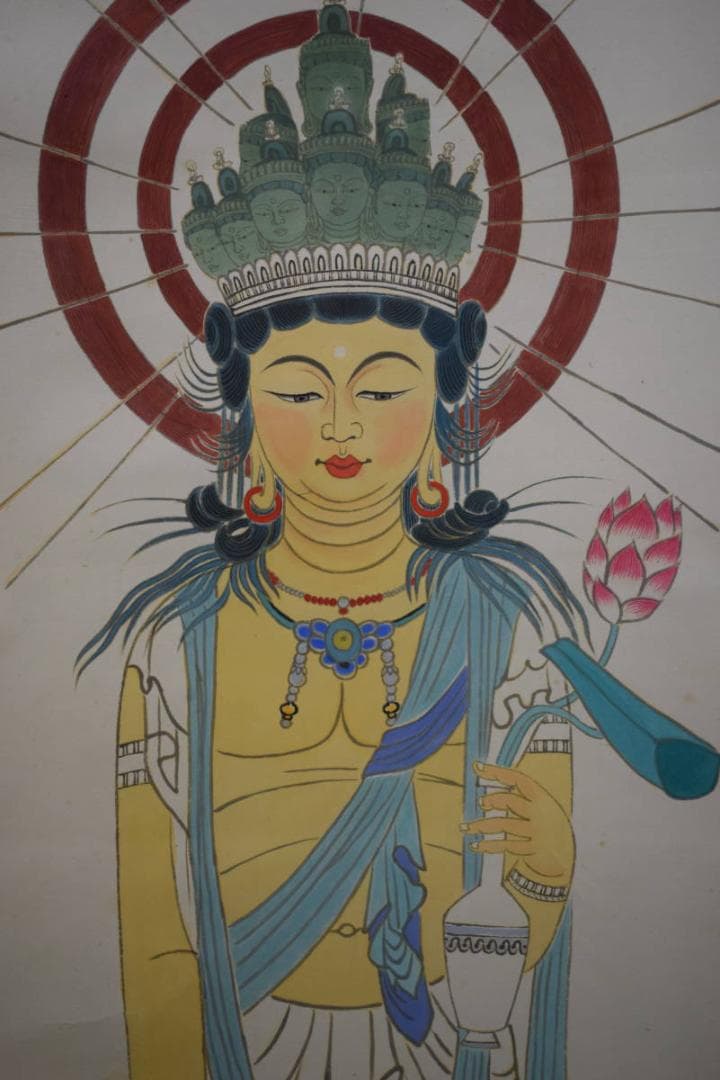 不詳/作者不明/観音図/布袋屋掛軸HF-758