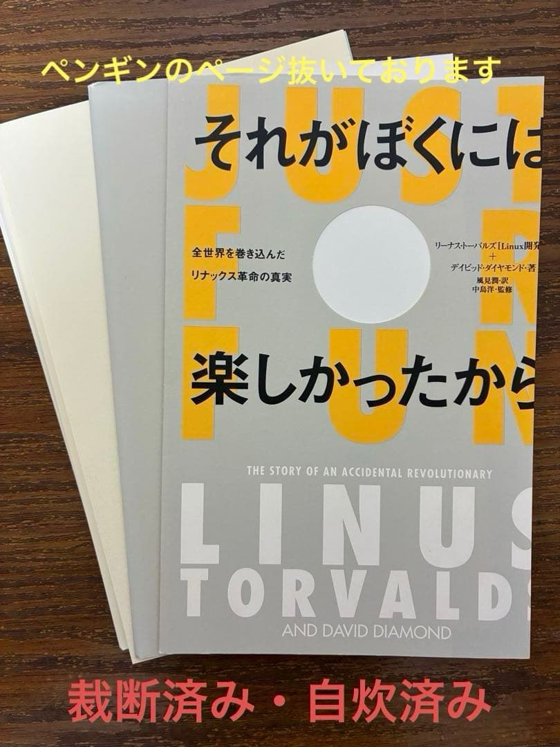 裁断済み「それがぼくには楽しかったから」