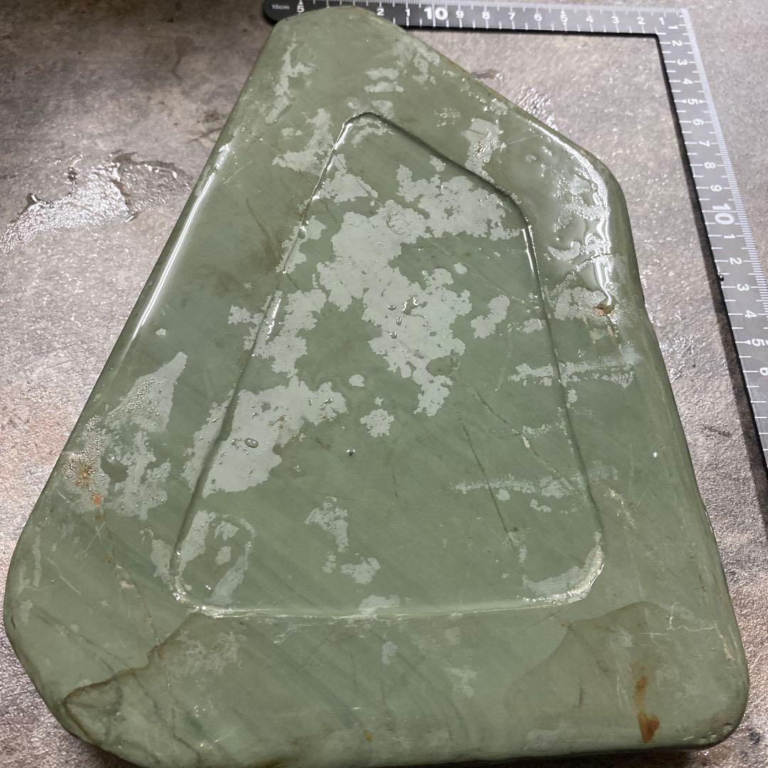 アヒル彫刻 緑硯 中国硯 中国石製 大型硯 書道具 文房四宝 1537g