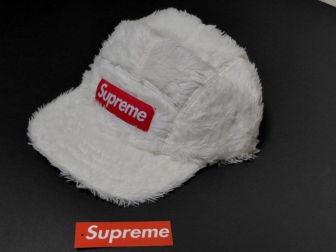 【新品・未着】Supreme Faux Fur Camp Cap \"White\"