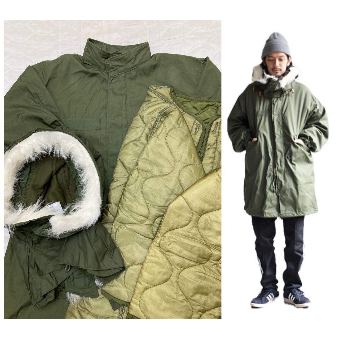 未使用】XS M65 米軍実物 フィッシュテールモッズコート フルセット