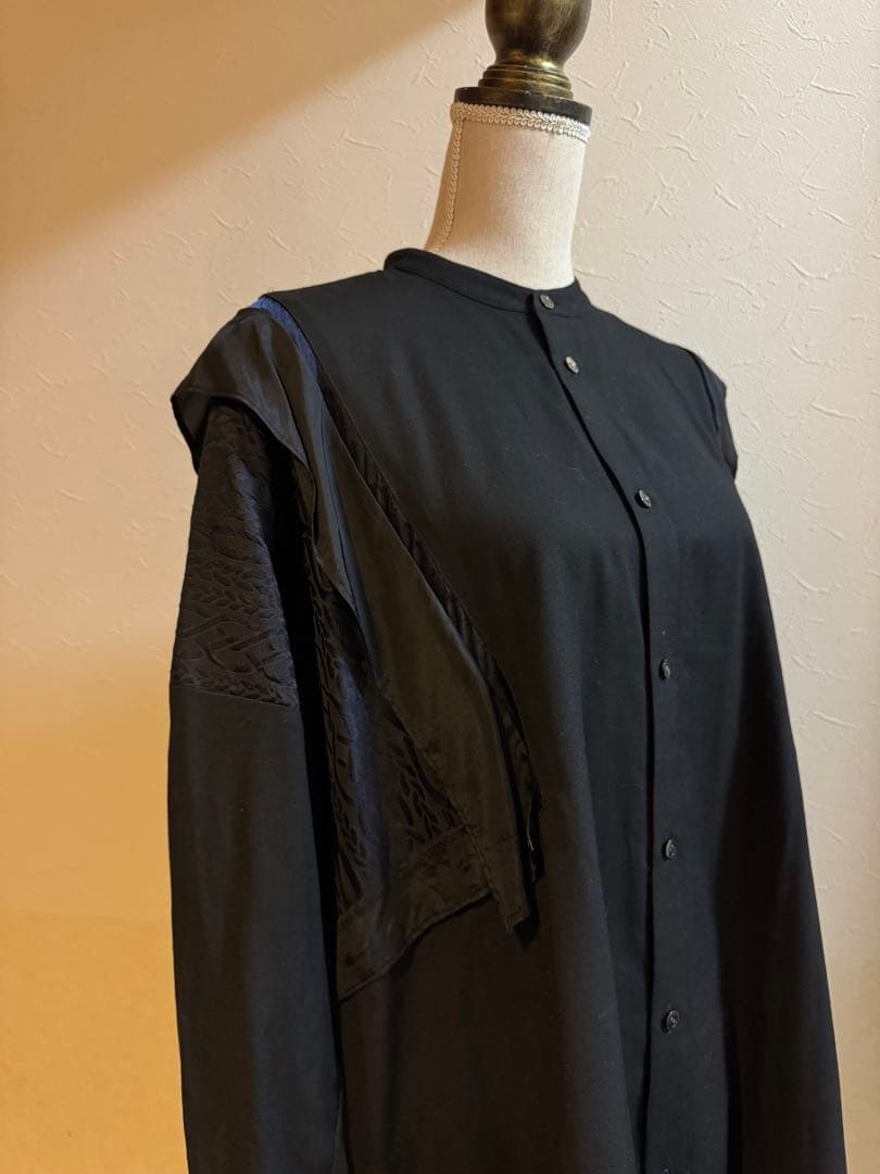 NAKAGAMI 異素材切り替えブラウス