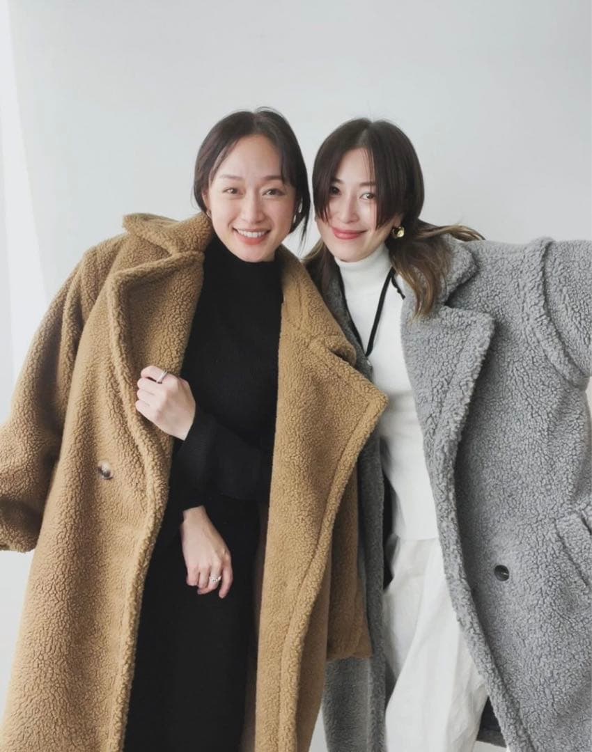 SH_KI ボアコート 山本優希 田中マヤ コラボ 希少 テディベアコート