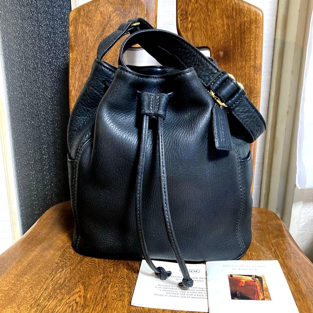 オールドCOACH 巾着ショルダーバッグ ☆ソノマコレクション 4926.美品