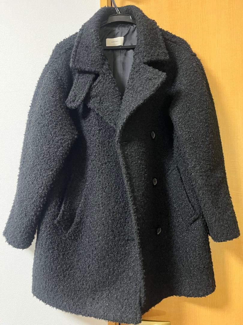 OHOTORO Boucle 2way Half Coat ブラック - メルカリ