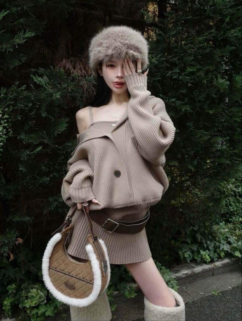 ローウエストデザインニットワンピース ローウエストデザインニットワンピース – Darich (ダーリッチ)