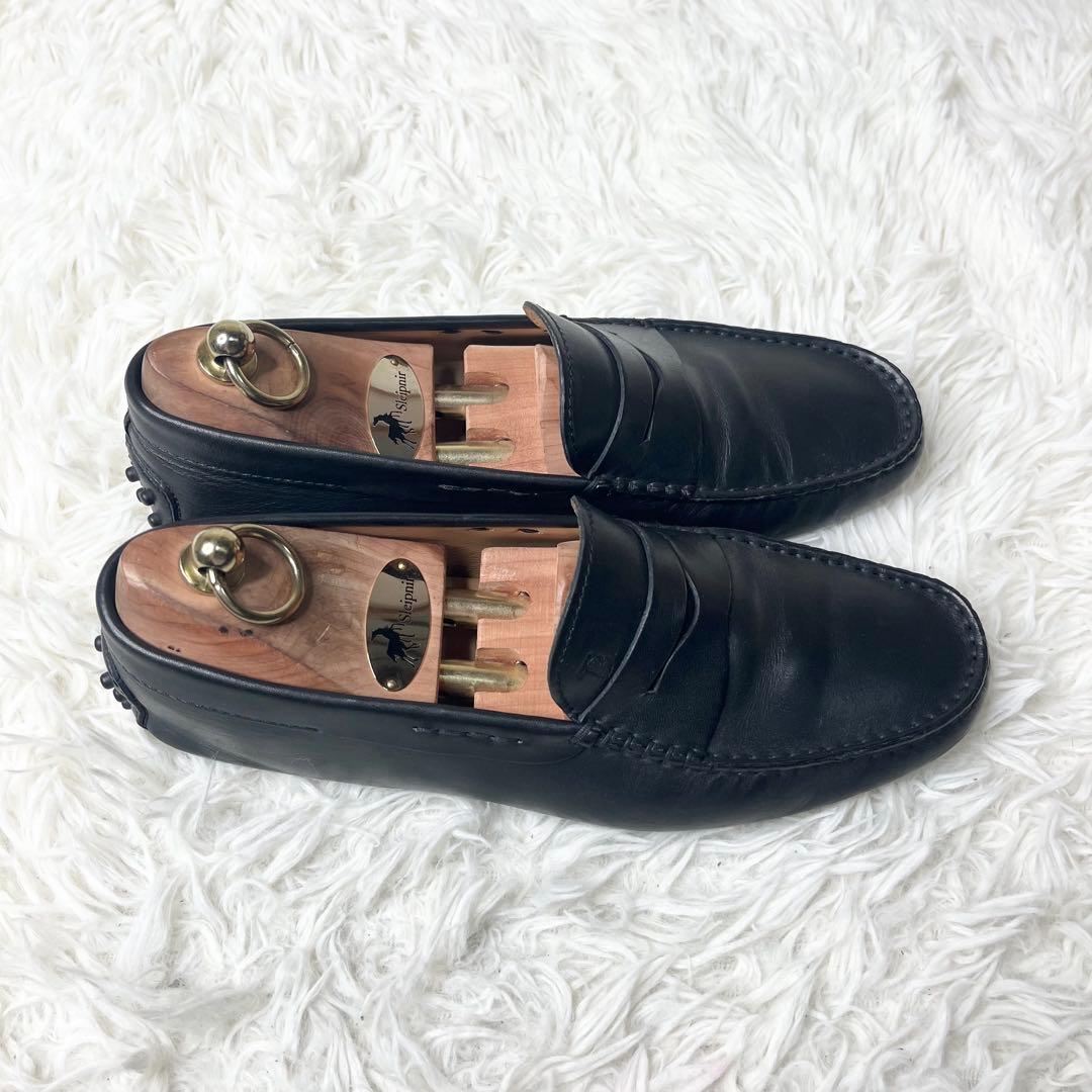 【美品】 TOD'S トッズ ドライビングシューズ Tタイムレス 25.5cm