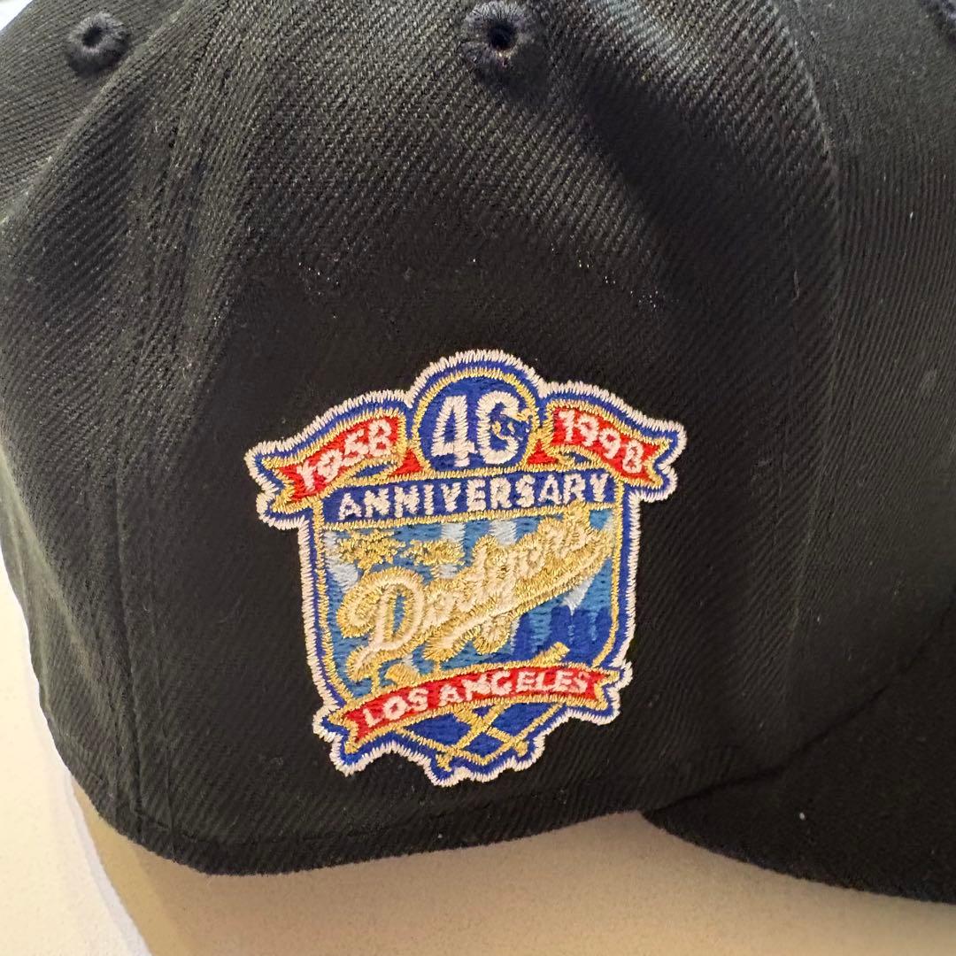海外限定 ドジャース 59FIFTY 40th LA逆ロゴ ブラック 7 8/7 - メルカリ