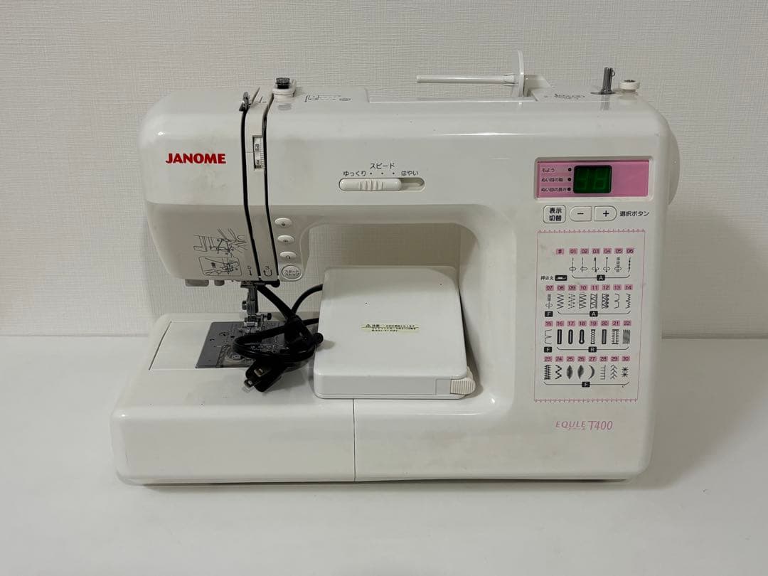ジャノメ EQULE T400 コンピューターミシン本体 フットコントローラー