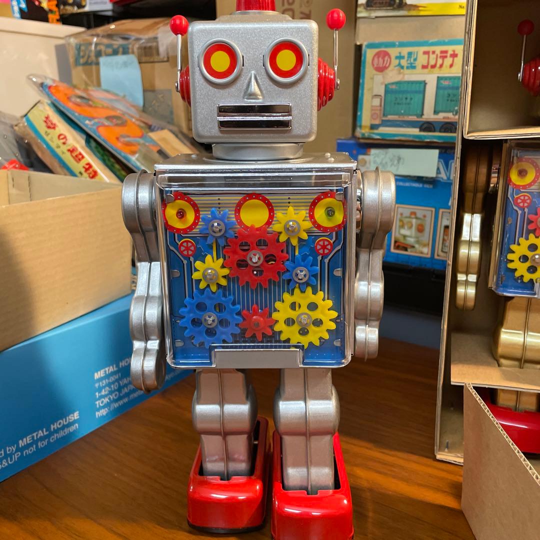 新品保管品メタル社ギアロボ未使用シルバー&ゴールド（A社無在庫転売