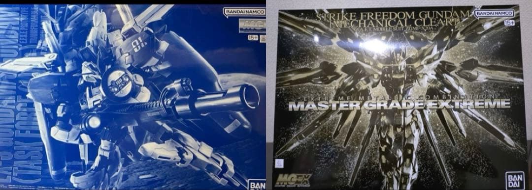 MGEX ストライクフリーダムメカニカルクリア、Ex-Sガンダムタスク
