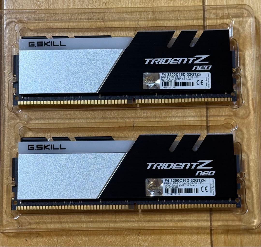 G.Skill 32GB DDR4 RGBメモリ Trident Z neo - メルカリ