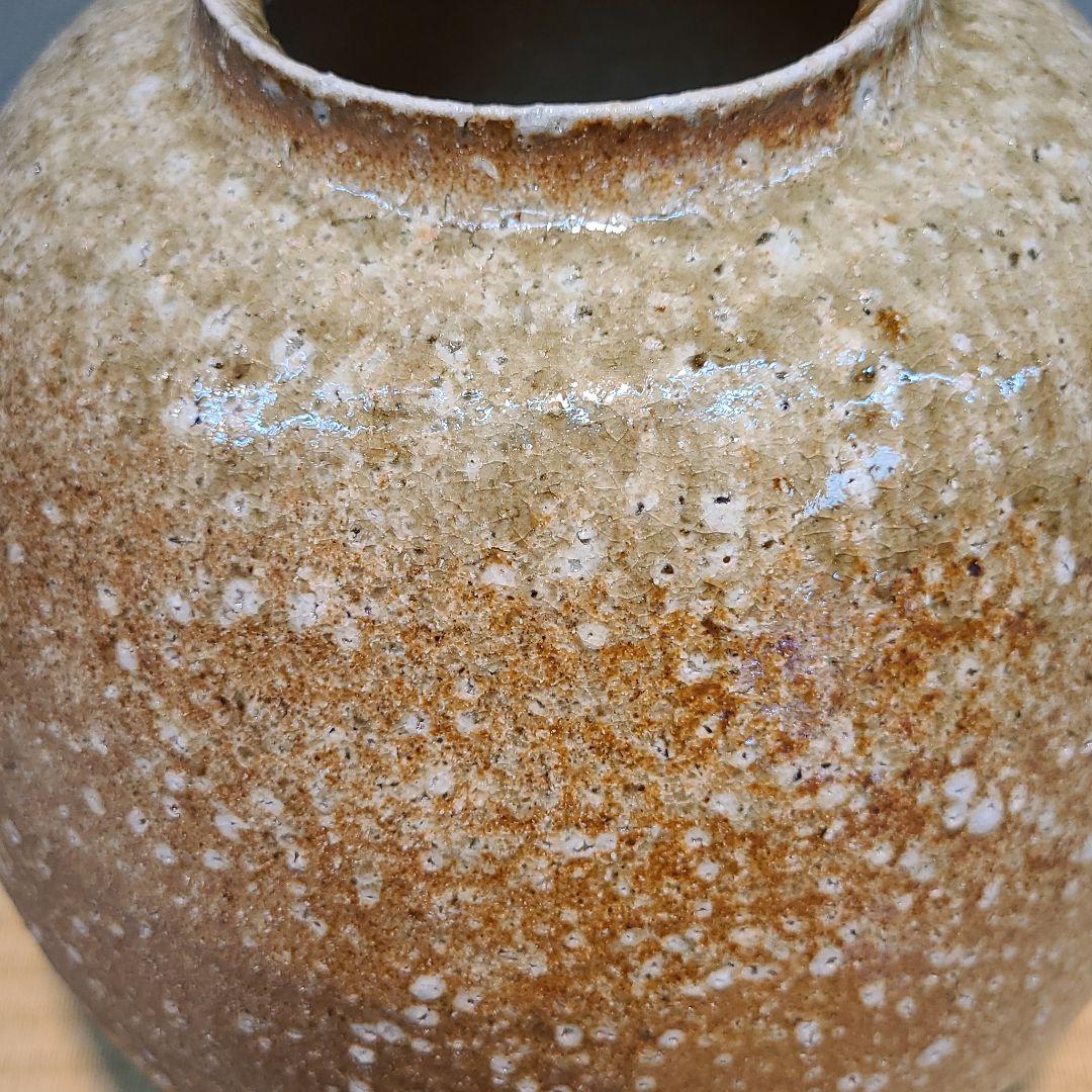 信楽焼 神崎継春作 壷 高さ9寸（約27cm） 共箱なし 本物