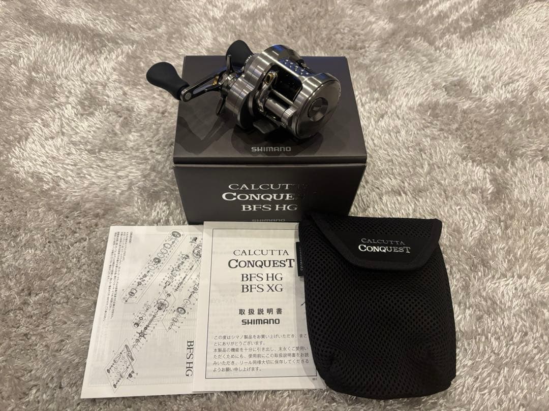 未使用23 カルカッタコンクエストBFS HG シマノ CONQUEST 右巻き シマノ（SHIMANO） 23 カルカッタコンクエスト BFS HGR 右ハンドル