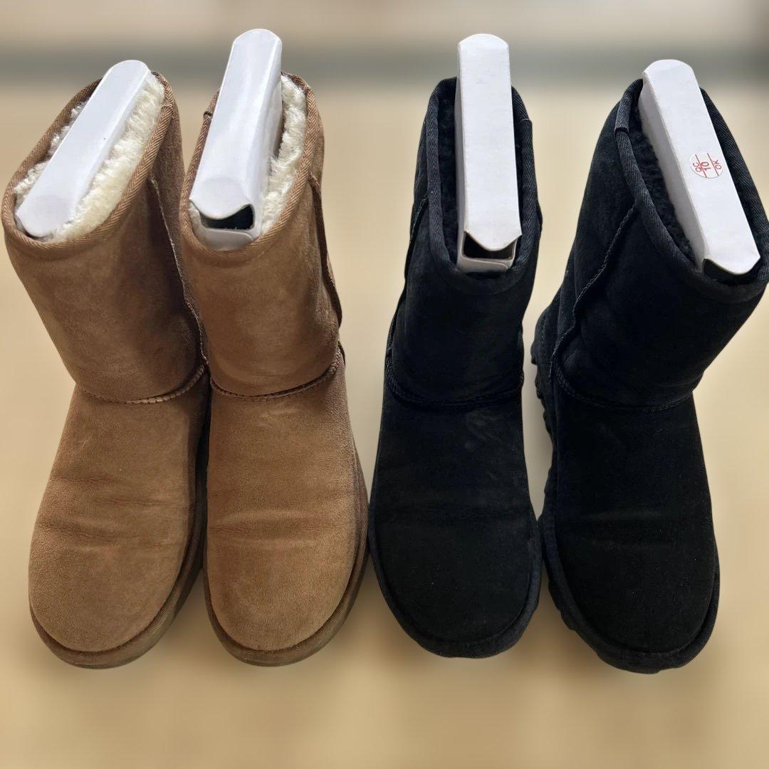 UGG ブーツ黒茶セット 24センチ - メルカリ