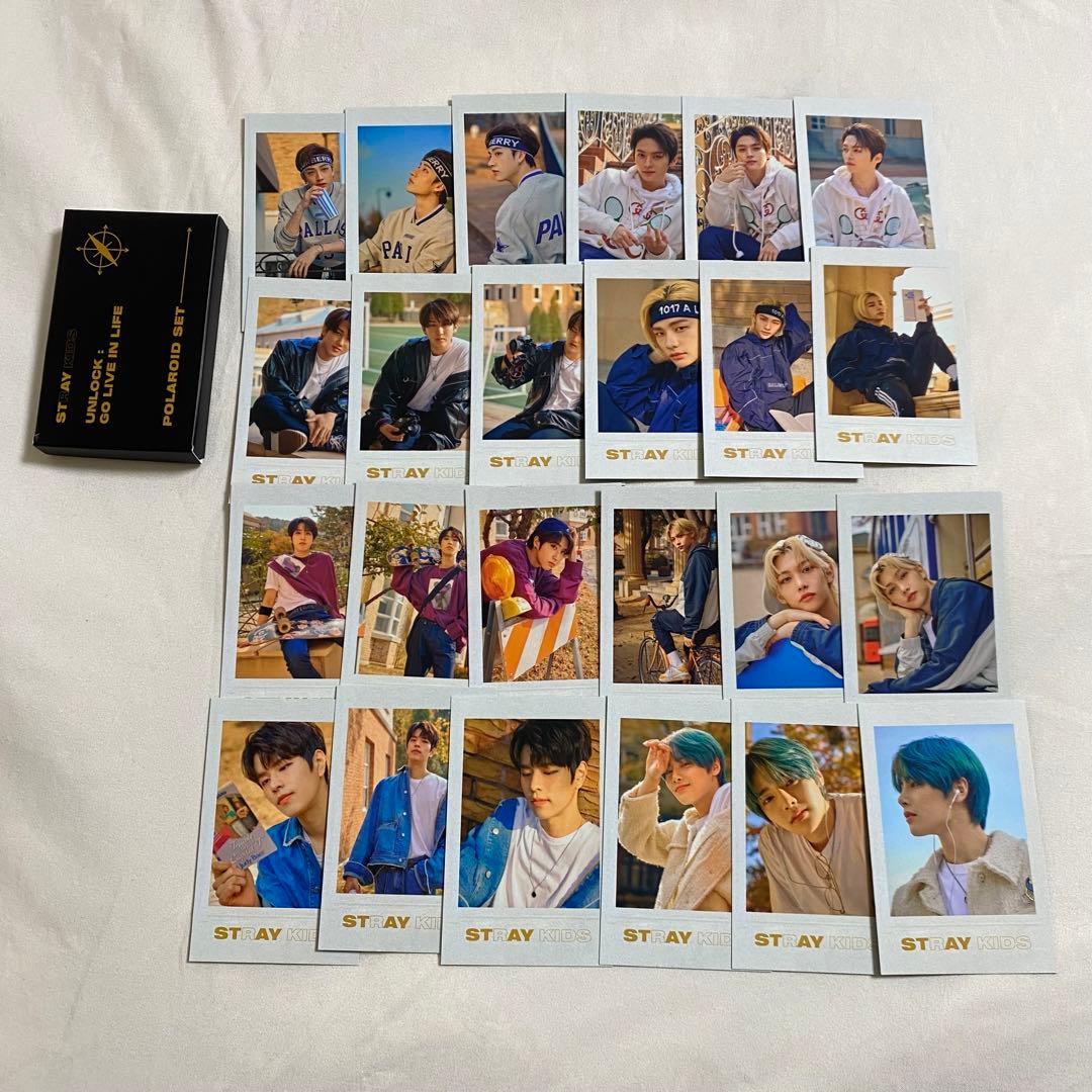 straykids unlock ポラロイドセット トレカ New] Stray Kids Unlock: GO LIVE IN LIFE Official Preorder Polaroid