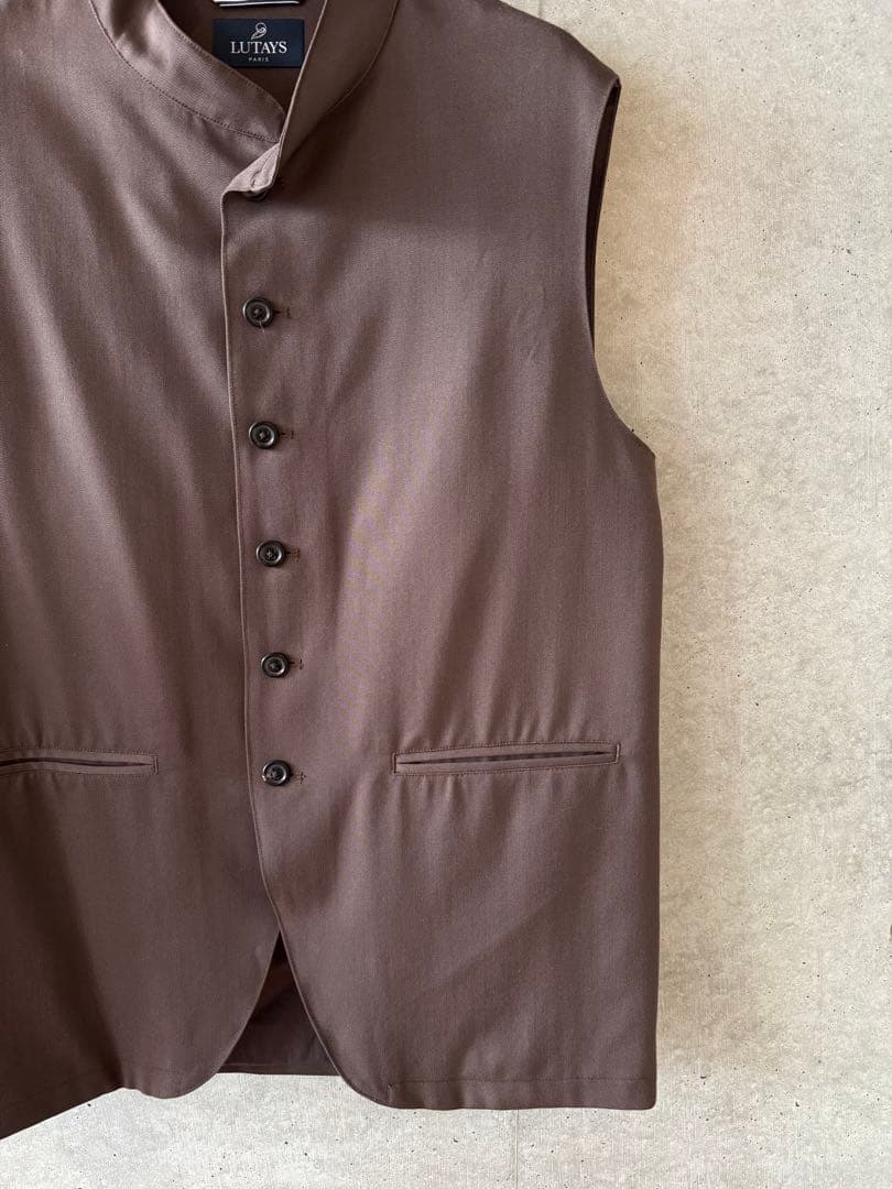 LUTAYS リュテス VALMONT VEST ウールベスト 茶 50 未使用 - メルカリ