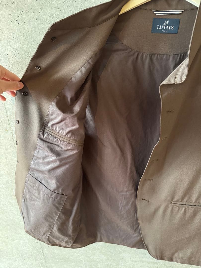 LUTAYS リュテス VALMONT VEST ウールベスト 茶 50 未使用 - メルカリ