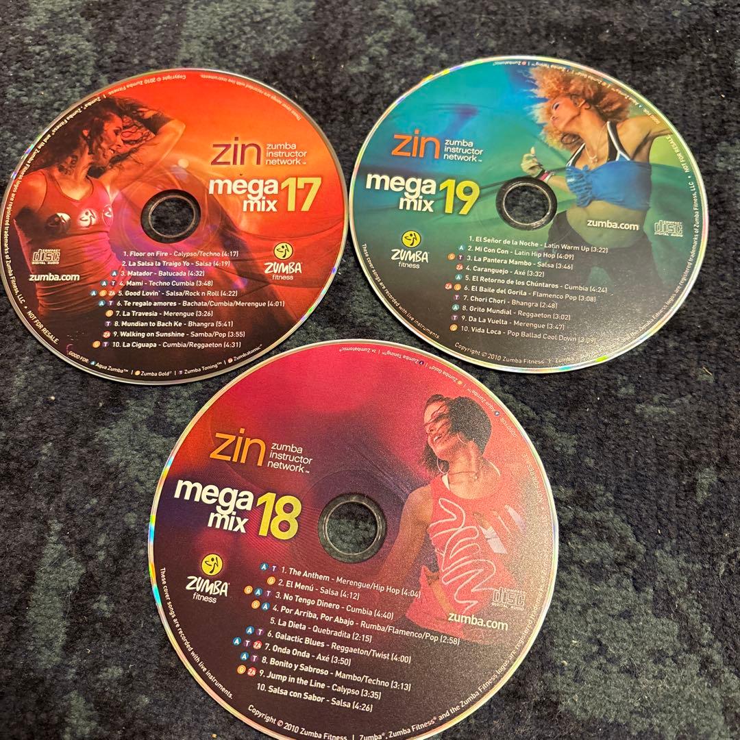 Zumba Mega Mix 17, 18, 19 DVDセット - メルカリ