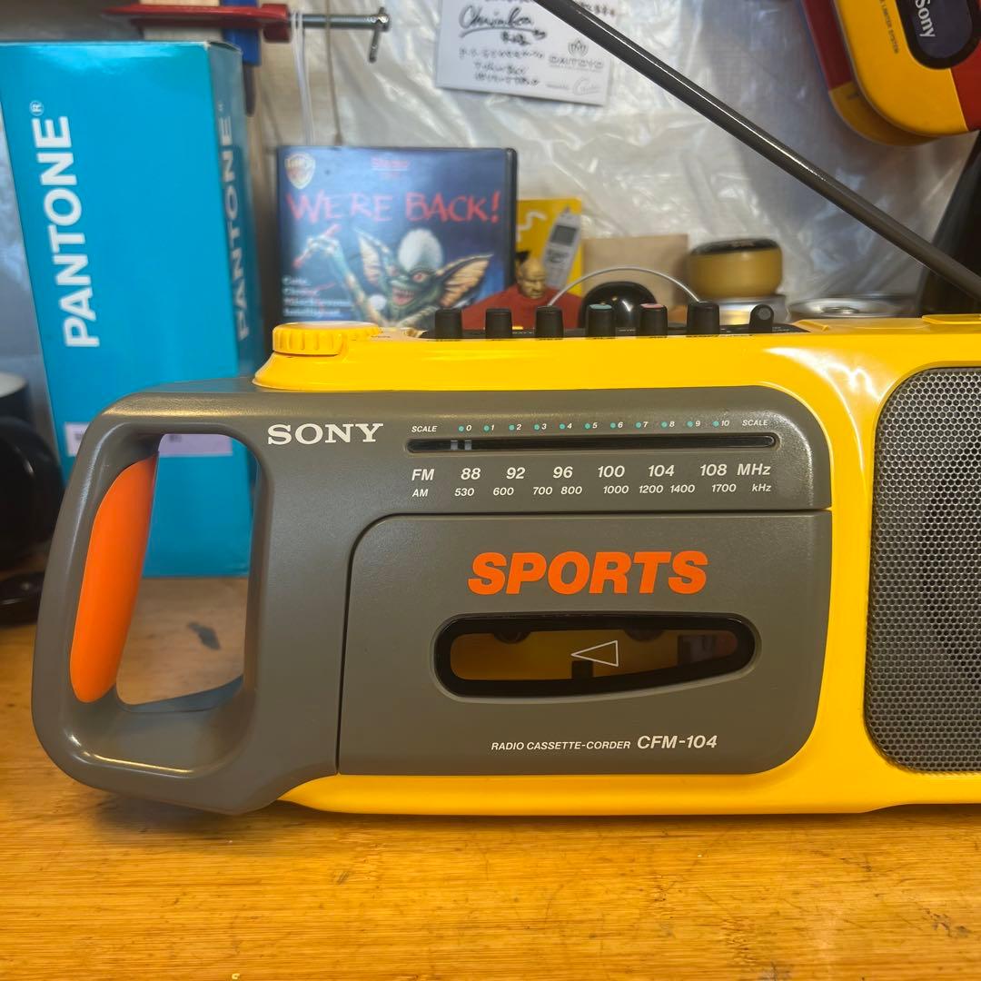 ソニーラジカセ CFM－104 スポーツ 海外仕様 SONY ラジオカセット