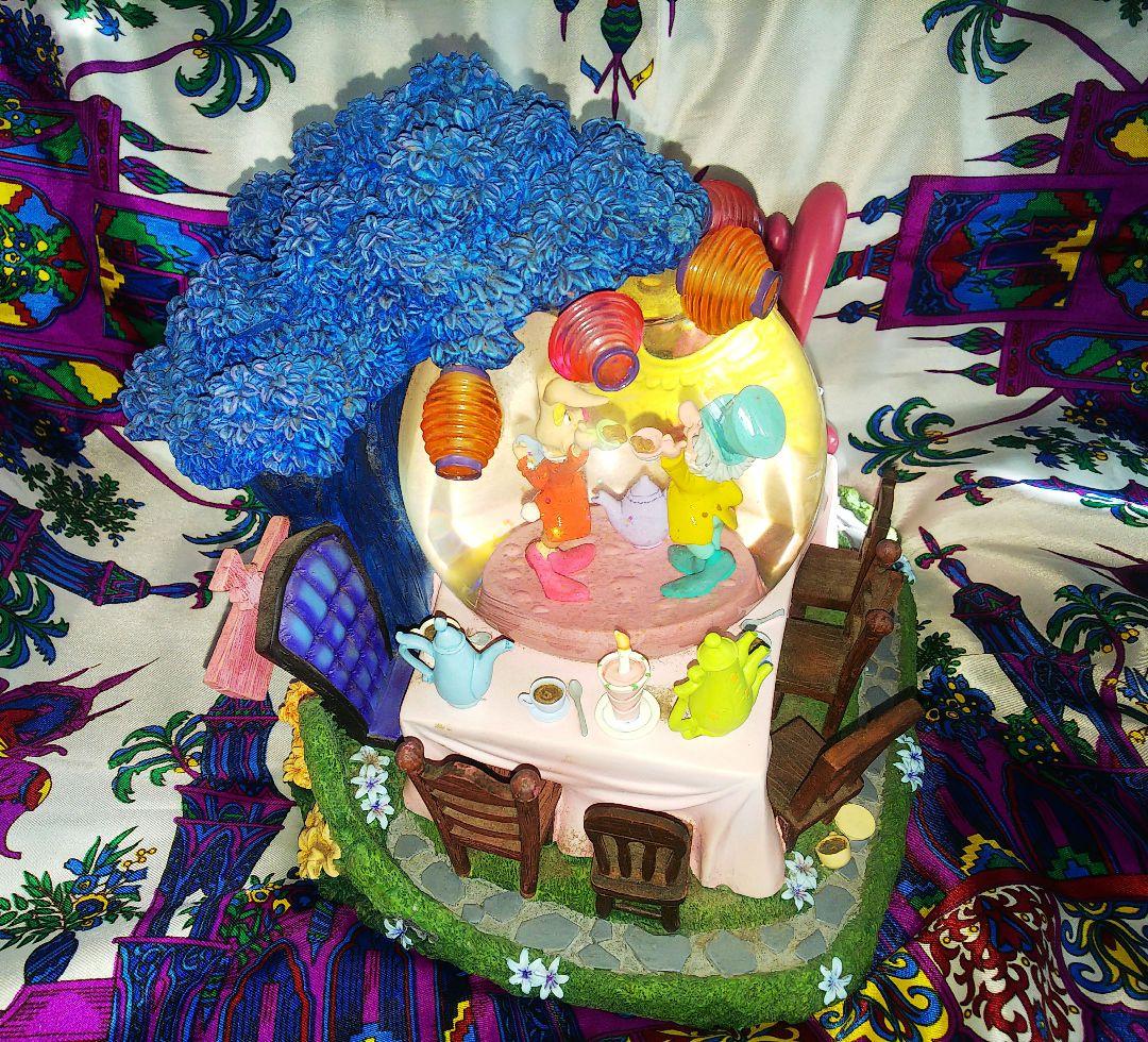 不思議の国のアリス ティーパーティー スノーグローブ オルゴール 希少