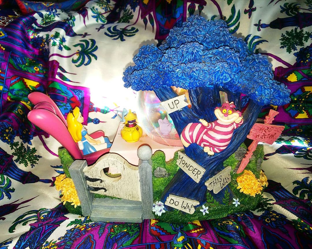 不思議の国のアリス ティーパーティー スノーグローブ オルゴール 希少