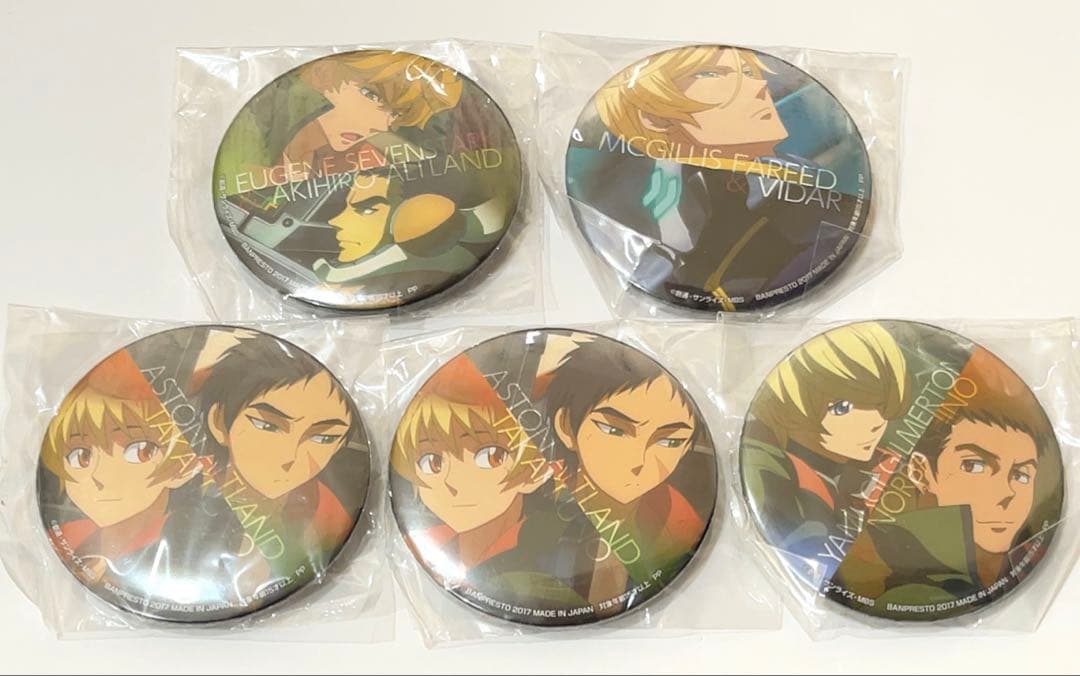 機動戦士ガンダム 鉄血のオルフェンズ 缶バッジ 5点セット - メルカリ