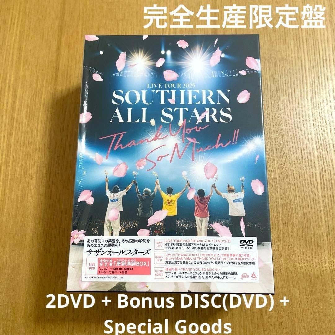 3DVD 完全生産限定盤 サザンオールスターズ LIVE TOUR 2025 サザンオールスターズ/ サザンオールスターズ LIVE TOUR 2025 「THANK