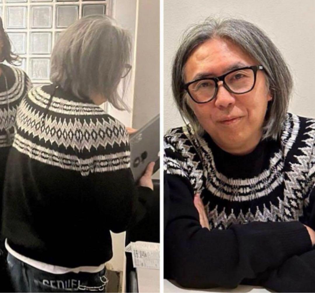 藤原ヒロシ着用】UE NORDIC CREWNECK KNIT ニット - メルカリ